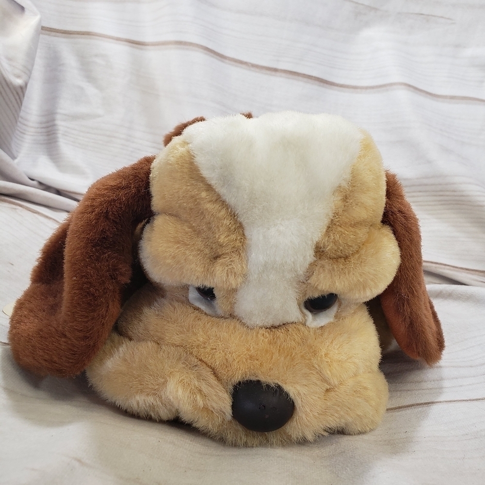Mary Meyer Tender Toys Tan Brown Hound Dog Plush Stuffed Toy Vintage 9 Inch